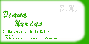 diana marias business card